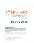 NINLARO® (ixazomib) Dosing Guide.