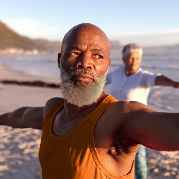 Bruce, a hypothetical NINLARO® patient experiencing an indolent first relapse.